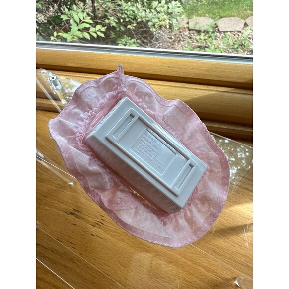 Vintage Calico Critters Sylvanian Families Pink Lace Baby Bassinet 1988 - Picture 5 of 5